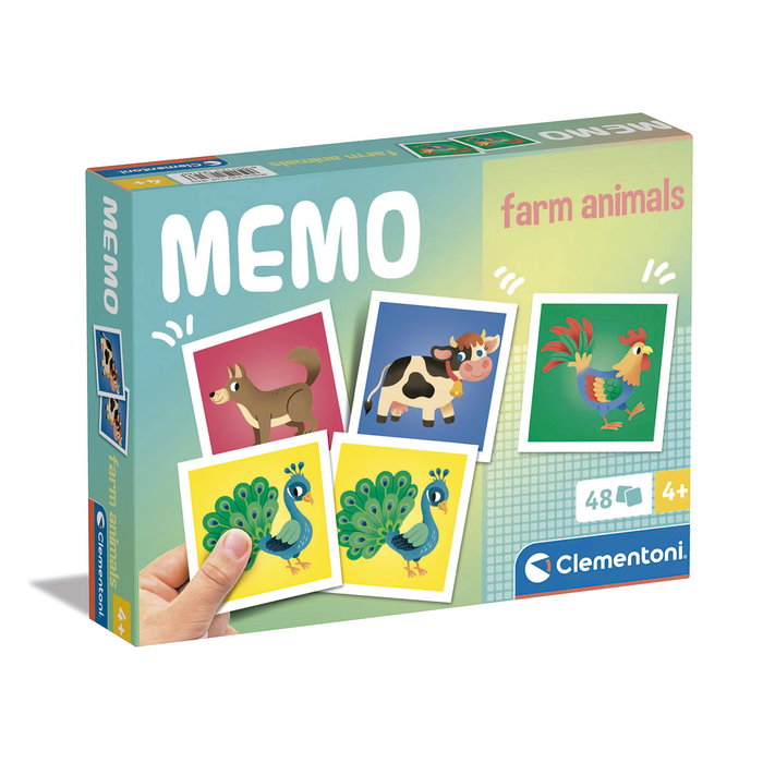 Clementoni 18316 Memo Pocket Animales De Granja Juego de Memoria Infantil +3 Años Clementoni 18316 Memo Pocket Animales De Granja Juego de Memoria Infantil +3 Años