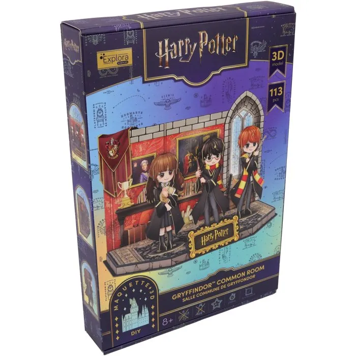 Explora Rompecabezas 3D Harry Potter Sala Común de Gryffindor 127 Piezas para +8 Años EXP3301045403151