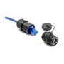 DeLOCK Acoplador RJ45 Cat.6A con tapa de sellado IP67 Negro