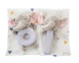 Creaciones Llopis Set Caja + Muselina 90x65cm + Pito + Sonajero 20cm Elefante