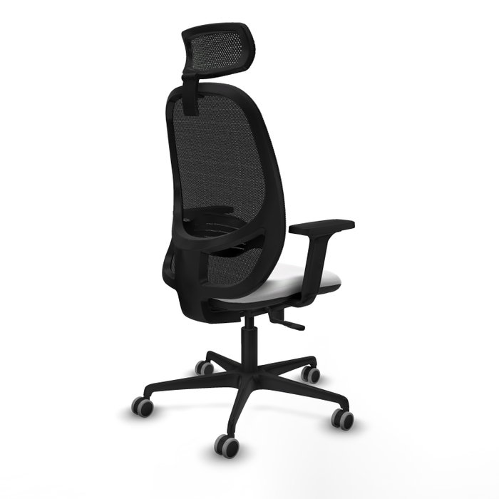 PIQUERAS Y CRESPO Silla de oficina Cilanco con mecanismo Sincro, Blanco y Negro PIQUERAS Y CRESPO Silla de oficina Cilanco con mecanismo Sincro, Blanco y Negro