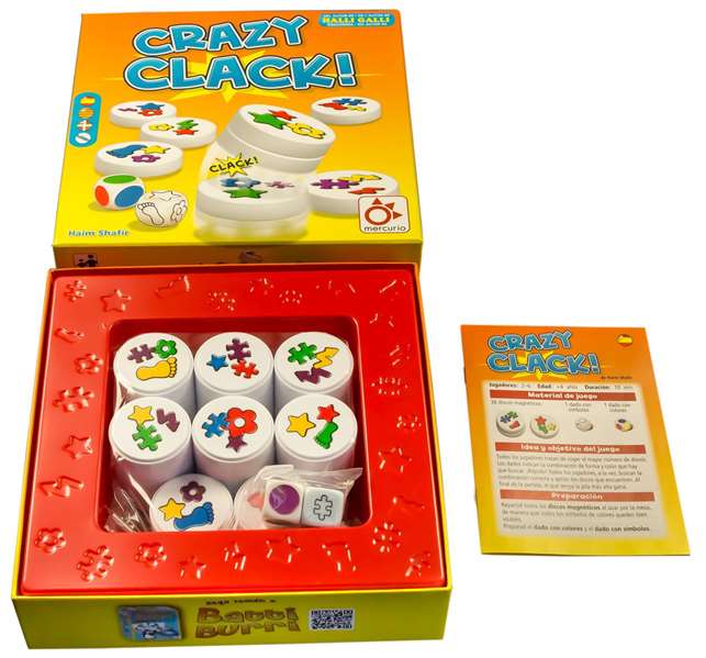 Mercurio Juego Crazy Clack, Combina 3 Símbolos con 3 Colores Diferentes