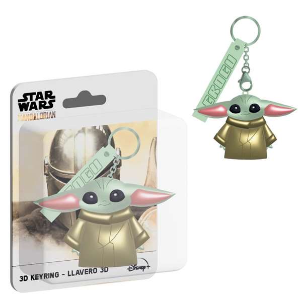 Cerdá Llavero 3D The Mandalorian Grogu Verde Cerdá Llavero 3D The Mandalorian Grogu Verde