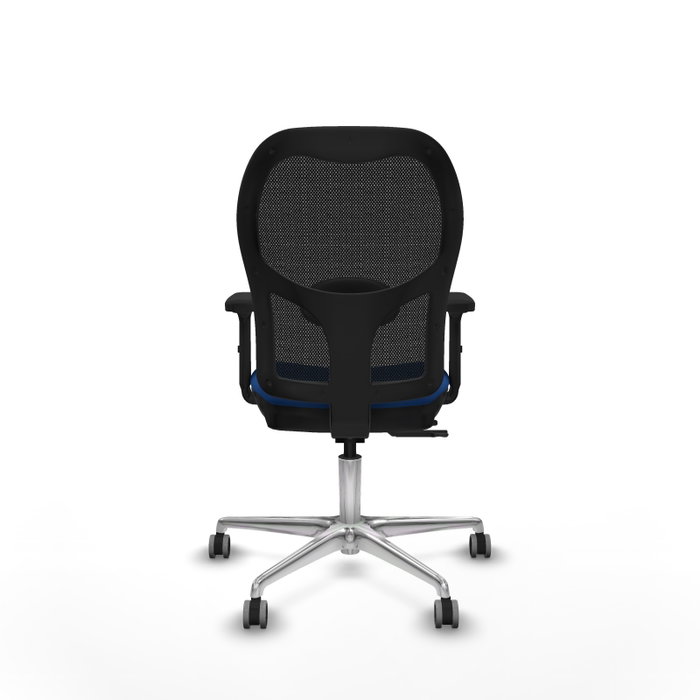 PIQUERAS Y CRESPO Silla de oficina Jorquera con mecanismo Sincro/Traslack Azul y Negro