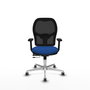 PIQUERAS Y CRESPO Silla de oficina Jorquera con mecanismo Sincro/Traslack Azul y Negro