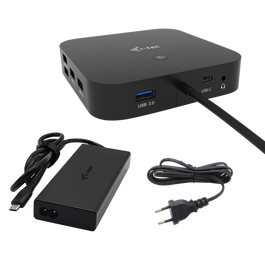 I-Tec Dock PD USB-C 100W - Hub con HDMI, 2x DisplayPort y Carga 112W para Laptop (Referencia: i-tec dock pd 100wcharger)