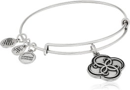 Alex And Ani Pulsera Soplo Vida Plateada