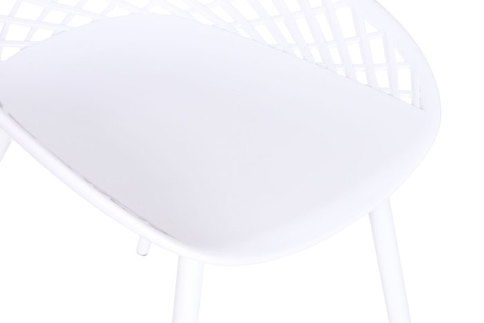 DKD Home Decor Silla PP Metal Blanca DKD Home Decor Silla PP Metal Blanca