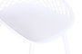 DKD Home Decor Silla PP Metal Blanca