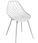 DKD Home Decor Silla PP Metal Blanca