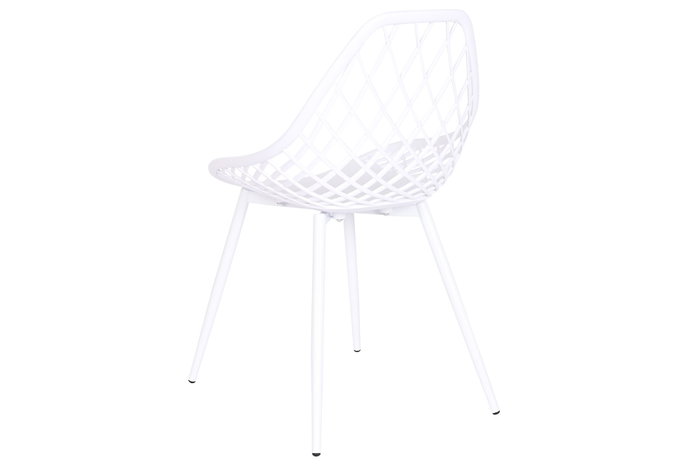 DKD Home Decor Silla PP Metal Blanca DKD Home Decor Silla PP Metal Blanca
