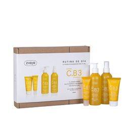 Ziaja Rutina de Día C.B3 Estuche con Crema Facial Vitamina C y B3, Gel Limpiador, Tónico y Sérum (4 Piezas)