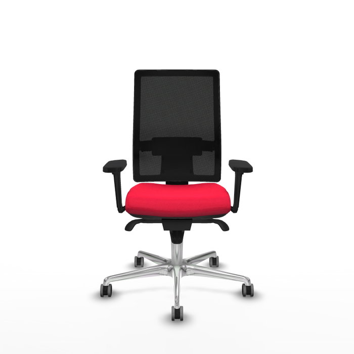 PIQUERAS Y CRESPO Silla de oficina Horna Rojo y Negro con Mecanismo Sincro PIQUERAS Y CRESPO Silla de oficina Horna Rojo y Negro con Mecanismo Sincro