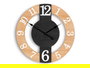 Giftdecor Reloj de Pared Negro Metal 40x40x3.5cm (Set de 6)