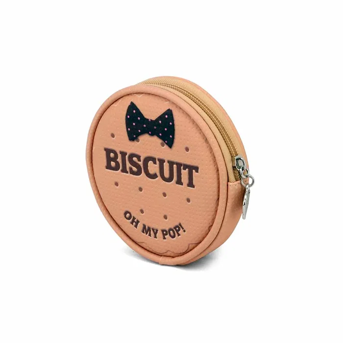 Oh My Pop Monedero Redondo Biscuit Beige 12 x 12 x 2 cm
