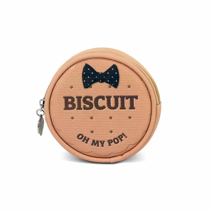 Oh My Pop Monedero Redondo Biscuit Beige 12 x 12 x 2 cm