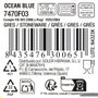 La Mediterranea Plato Ocean Blue 21,2 cm (12 Unidades) Axadre/Md/21.2x2.3cm