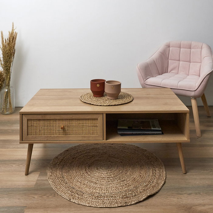 Home Deco Factory Mesa de Centro con Cajón Bali Home Deco Factory Mesa de Centro con Cajón Bali