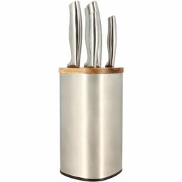 Menastyl Bloque de cuchillos de 5 piezas - 5041070 - Acero inoxidable y Madera