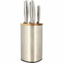 Menastyl Bloque de cuchillos de 5 piezas - 5041070 - Acero inoxidable y Madera