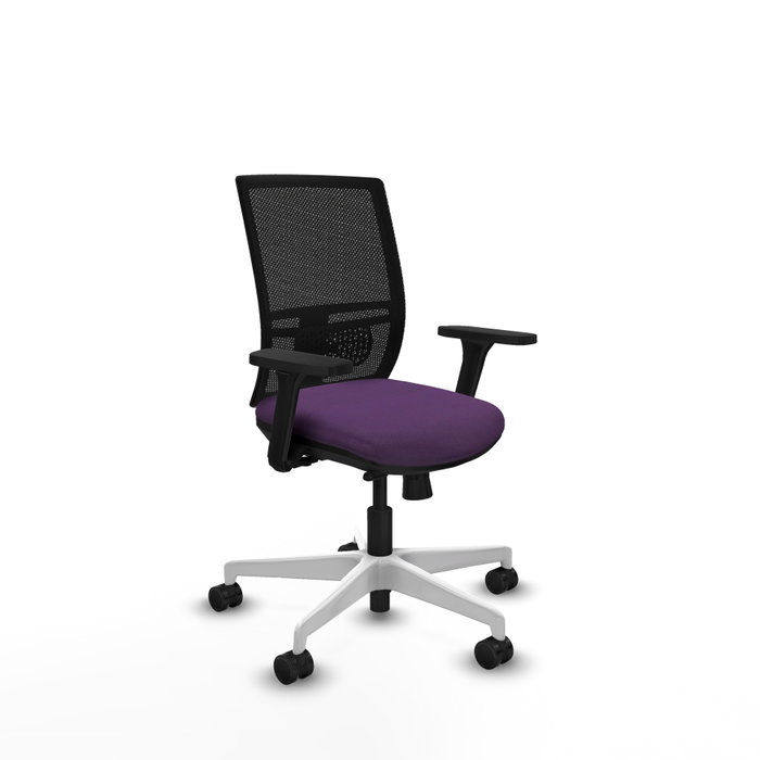 PIQUERAS Y CRESPO Silla de oficina Yunquera con mecanismo Sincro/Traslack, Morado y Negro PIQUERAS Y CRESPO Silla de oficina Yunquera con mecanismo Sincro/Traslack, Morado y Negro