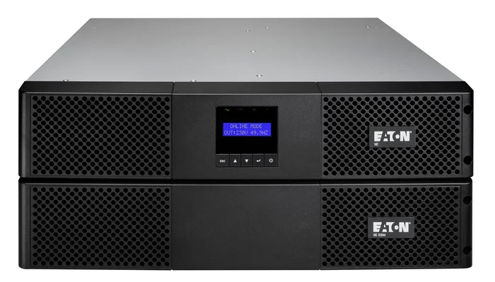 Eaton 9E1000IR SAI UPS Doble Conversión En Línea 1 kVA 900 W 4 Salidas AC, Forma de Onda Senoidal, Monitoreo Constante, LCD