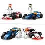 LEGO City Coches de F1 Williams Racing y Haas F1 con minifiguras de pilotos