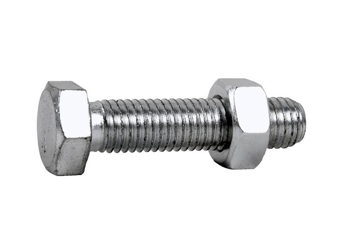 Tornillo hexagonal 933/934 zinc 6x20 con tuerca 8.8 Tornillo hexagonal 933/934 zinc 6x20 con tuerca 8.8