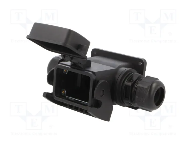HARTING Han-Eco 6B-HSM2-w. SL-M32 w. cov.-gl. Carcasa HDC HARTING Han-Eco 6B-HSM2-w. SL-M32 w. cov.-gl. Carcasa HDC