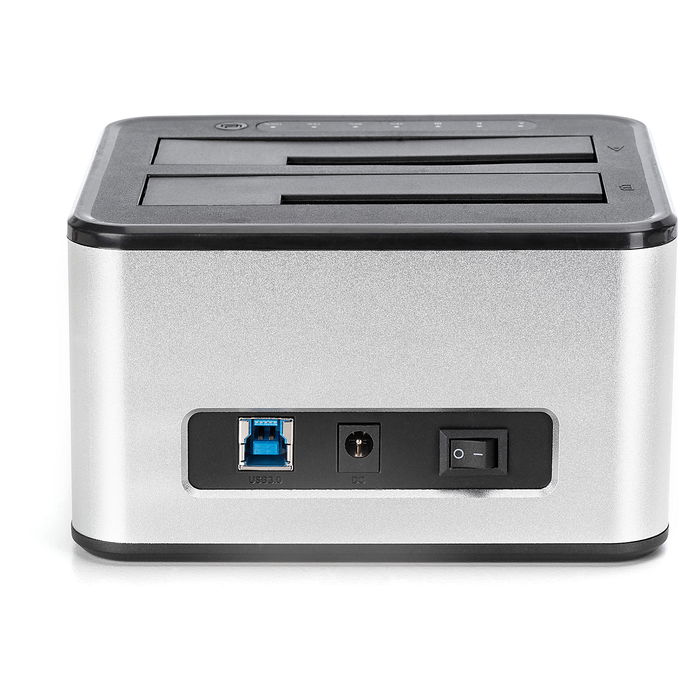 Digitus Estación Acoplamiento Docking USB 3.0 Dual 2.5"/3.5" SATA HDD SSD Plata