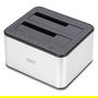 Digitus Estación Acoplamiento Docking USB 3.0 Dual 2.5"/3.5" SATA HDD SSD Plata