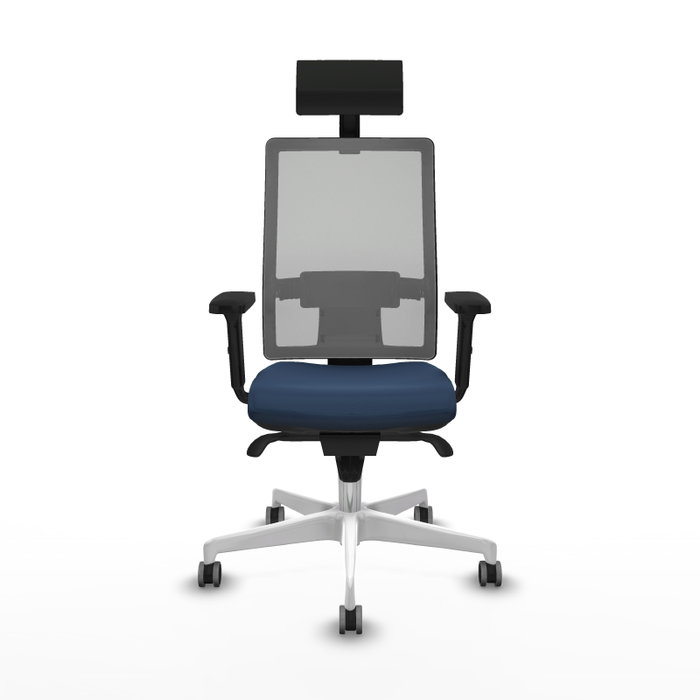 PIQUERAS Y CRESPO Silla de oficina Horna Azul marino y Gris PIQUERAS Y CRESPO Silla de oficina Horna Azul marino y Gris