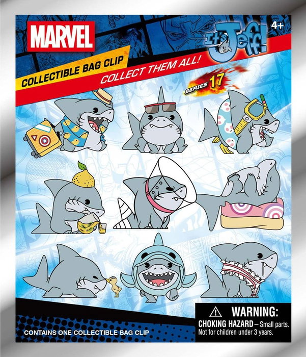 Monogram Int. Marvel Rivals 3D Colgantes PVC Jeff the Land Shark Series 17 Expositor (24)