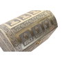 DKD Home Decor Joyero Arabe Champan Beige Madera y Aluminio 15.5 x 18 x 25 cm