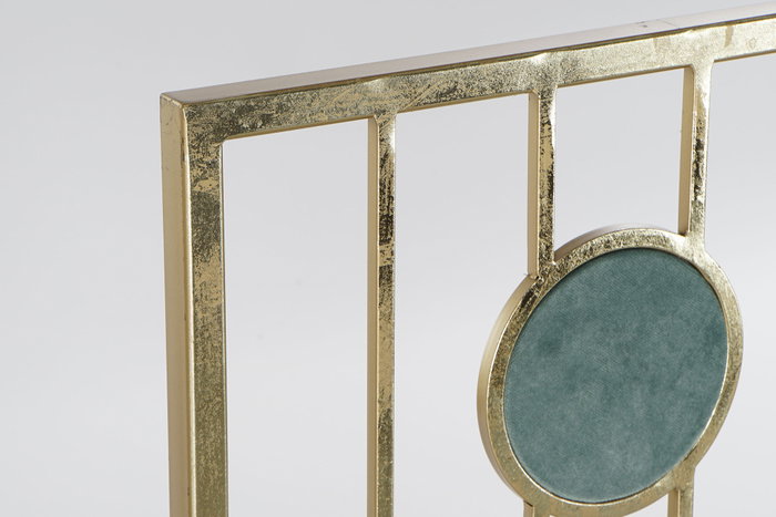 DKD Home Decor Espejo de Metal y Cristal con Círculos, Dorado, 100x100 cm