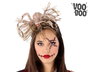 Voo Doo Diadema Halloween Araña Gigante Marrón con Detalles Dorados y Ojos Rojos