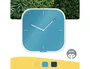 Leitz Reloj de pared Cosy de cristal azul 30x30 cm