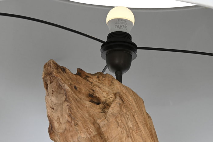 DKD Home Decor Lámpara de Techo Teca y Hierro Hecha a Mano DKD Home Decor Lámpara de Techo Teca y Hierro Hecha a Mano