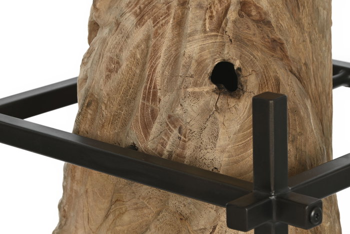 DKD Home Decor Lámpara de Techo Teca y Hierro Hecha a Mano DKD Home Decor Lámpara de Techo Teca y Hierro Hecha a Mano