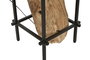 DKD Home Decor Lámpara de Techo Teca y Hierro Hecha a Mano