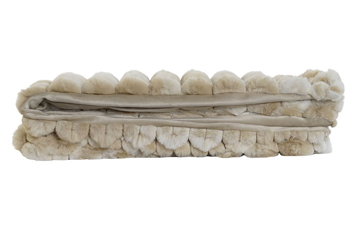 Manta Sofa Urban DKD Home Decor Beige Marron Claro 170 x 0.5 x 130 cm