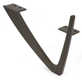 Q&Q Pata Metálica Venka H175 Mano Derecha Acabado Marrón Mueble Sofá 17.5 cm