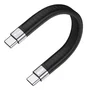 Equip Cable USB4 Gen 3x2 128410, USB-C a USB-C 0.13 m, Negro, 40 Gbit/s, 240 W PD, Plano
