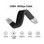 Equip Cable USB4 Gen 3x2 USB C a USB C 0,13 m Negro