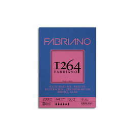 Fabriano Bloc de Dibujo 1264 Bristol Ilustración Liso A4 200g 50h