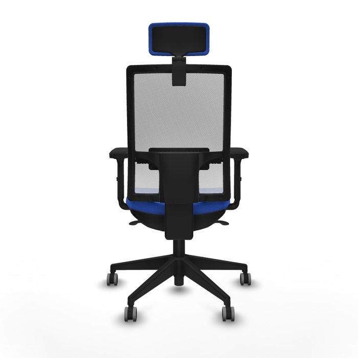 PIQUERAS Y CRESPO Silla de oficina Horna con mecanismo Sincro, Azul y Blanco PIQUERAS Y CRESPO Silla de oficina Horna con mecanismo Sincro, Azul y Blanco
