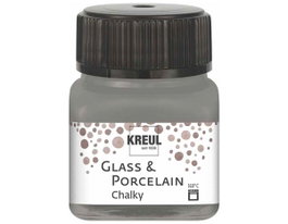 Kreul Pintura Glass & Porcelain Chalky mate Gris Piedra 20ml