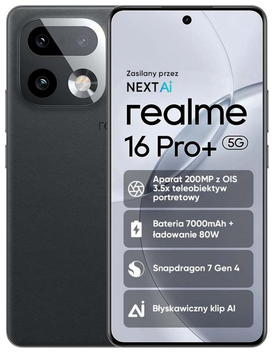 Realme 16 Pro+ 8GB/256GB/6.8/5G Gris