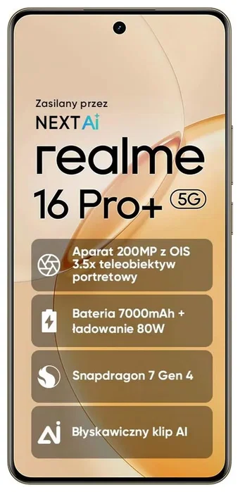 Realme 16 Pro+ 5G 8GB 256GB Gris Maestro Realme 16 Pro+ 5G 8GB 256GB Gris Maestro