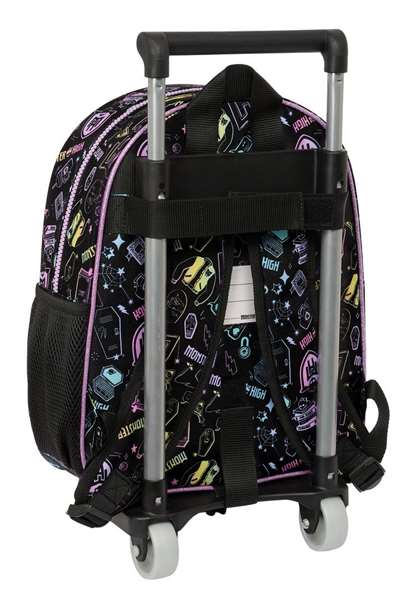 Safta Mochila 609+Carro 705 Monster High 28x34x10cm